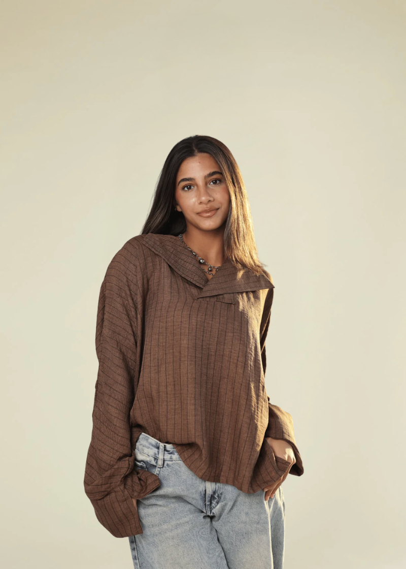 BREEZE STRIPED BLOUSE