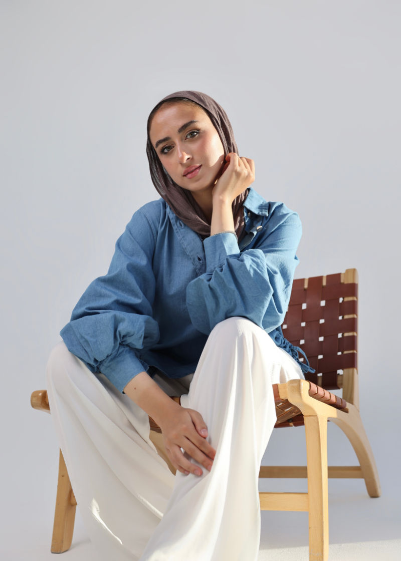 JEANS DENIM BLOUSE