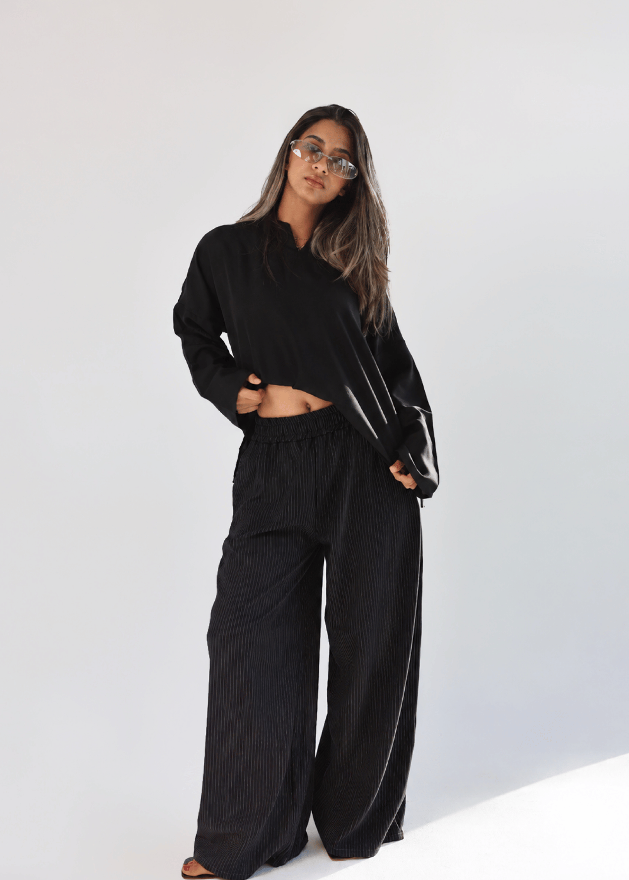 FLOW STRIPED PANTS